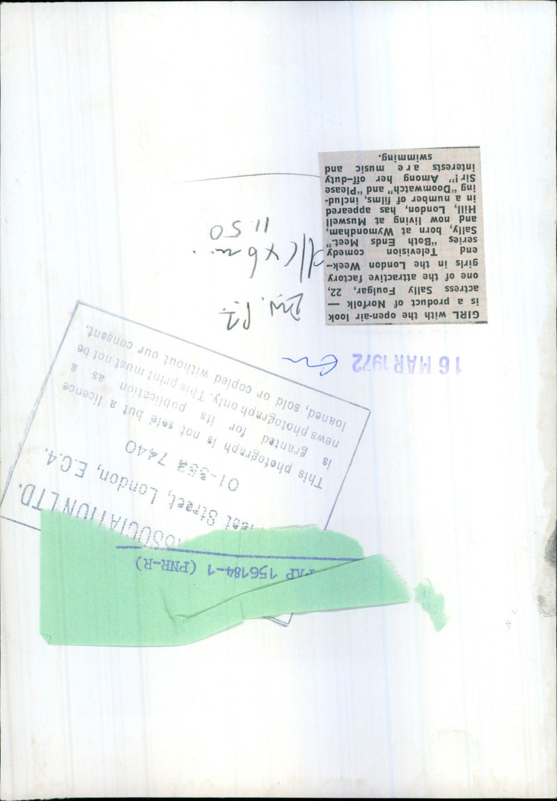 ACTRESS SERIES MUSIC TELEVISION - Vintage Photograph