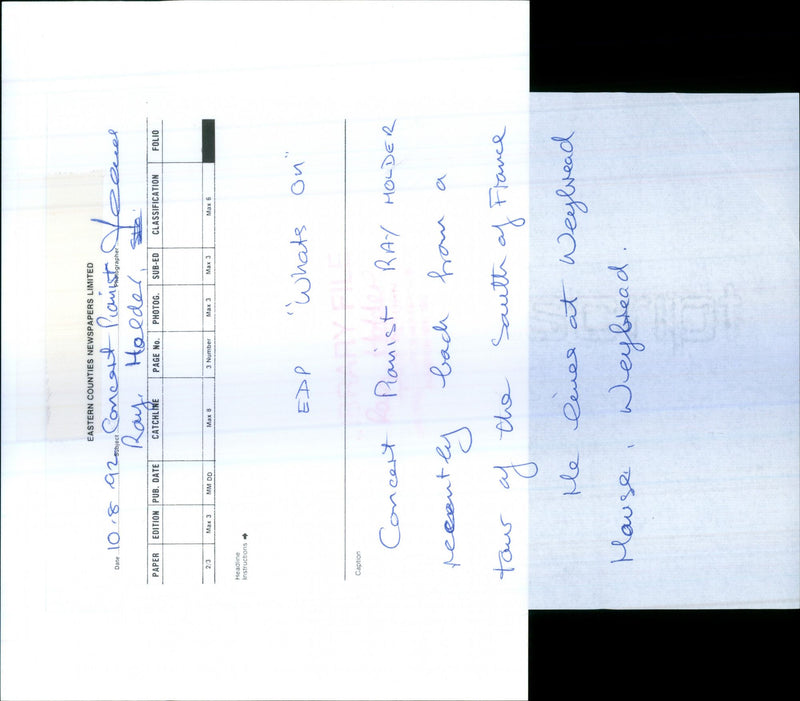 CONCERT FRANCE - Vintage Photograph