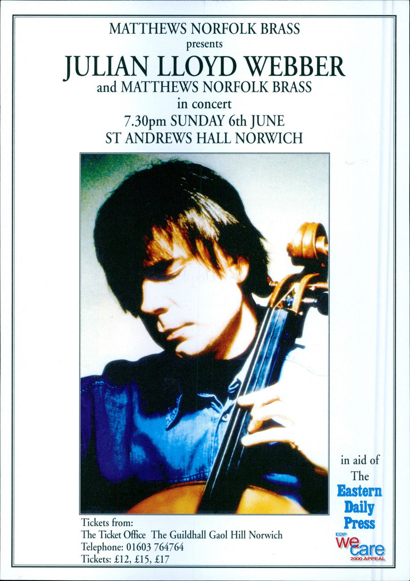 1999 WOLFGANG WEBER ANDREWS CONCERT PRESS - Vintage Photograph