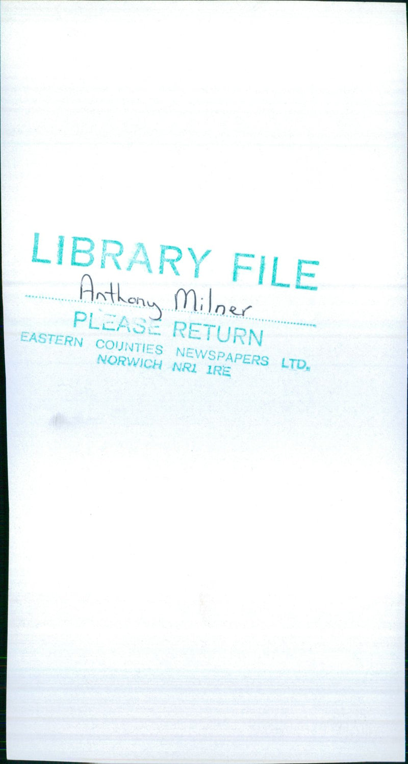 Anthony Milner - Vintage Photograph