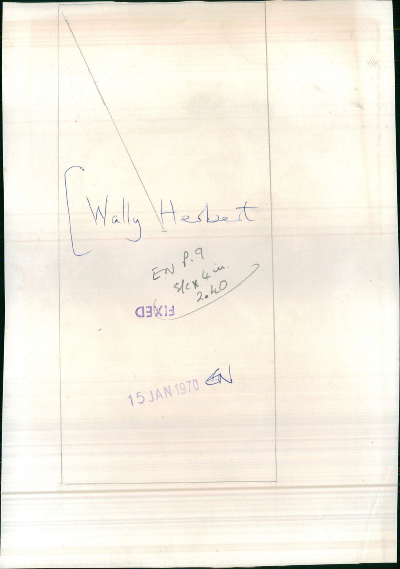 Wally Herbert - Vintage Photograph