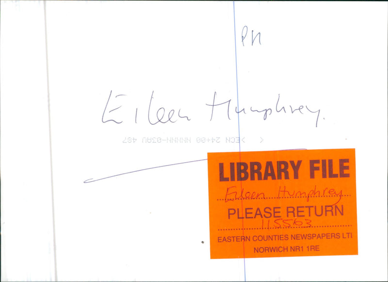 Eileen Humphrey - Vintage Photograph