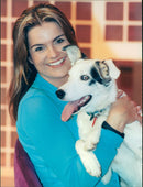 Katy Hill at the launch of 'Wet Nose Walkies' - Vintage Photograph