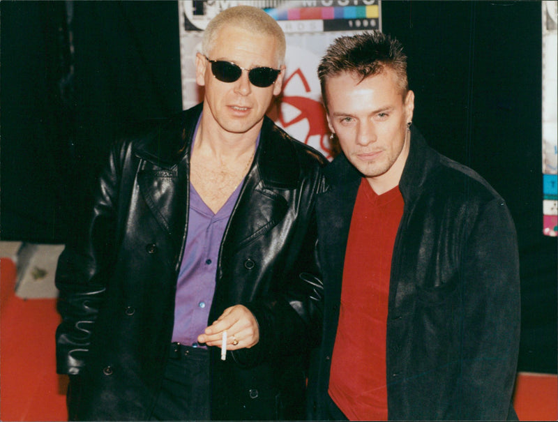 U2: Adam Clayton and Larry Mullen Jr - Vintage Photograph