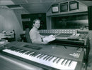 Pier Warren at Music Studio - Vintage Photograph