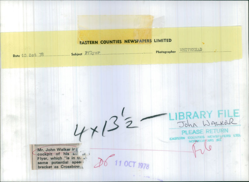 American singer-songwriter John Walker - Vintage Photograph