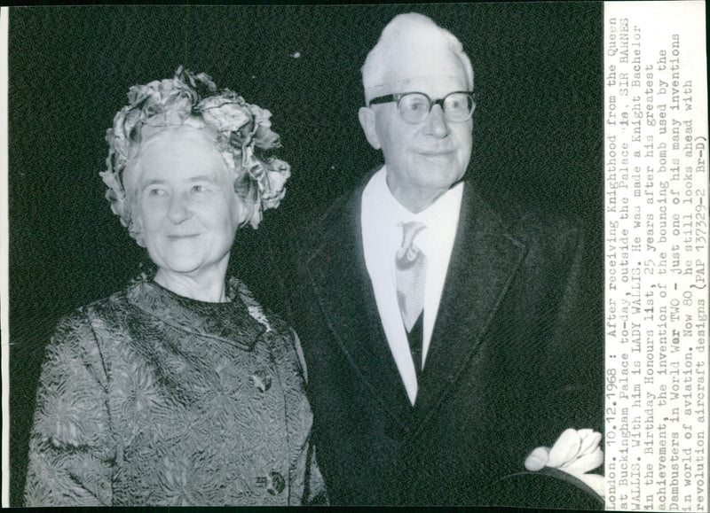 Sir Barnes and Lady Wallis - Vintage Photograph