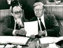 Helmut Schmidt With DIETRICH CENSCHER - Vintage Photograph