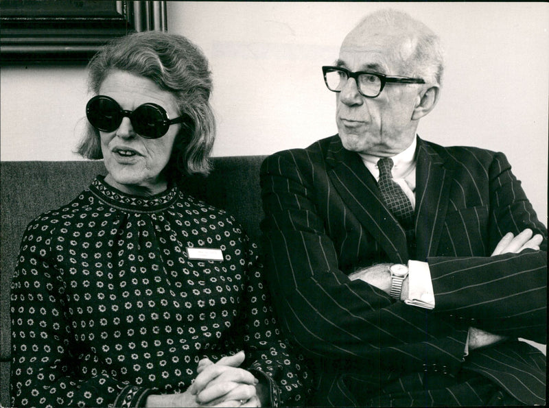 Dr. Benjamin Spock and His Wife Jane - Vintage Photograph