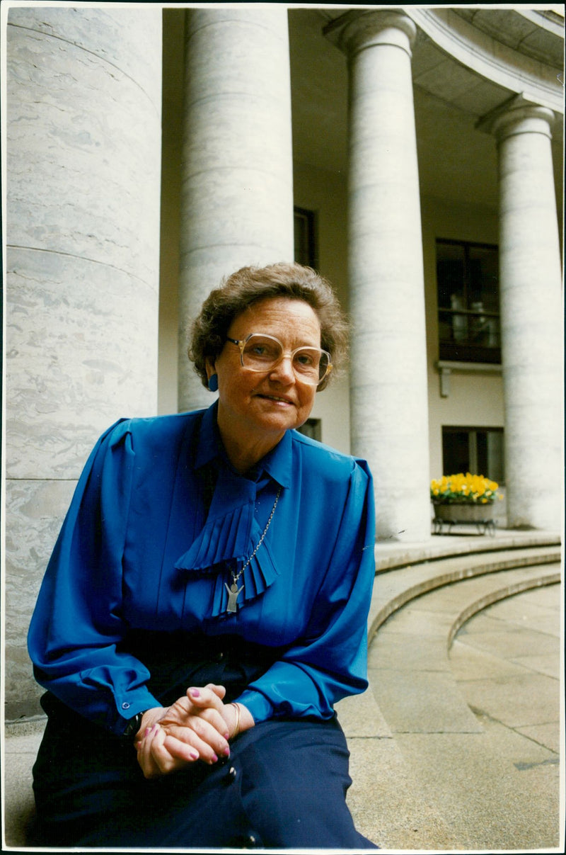 Swedish Politician Karin Soder. - Vintage Photograph