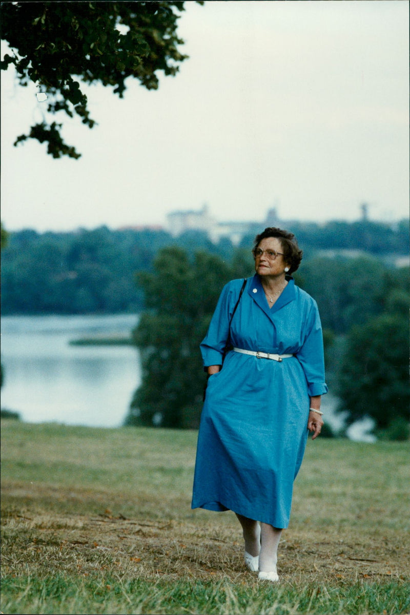 Swedish Politician Karin Soder. - Vintage Photograph