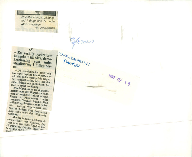 Sison, Jose Maria Politician of the Philippines - Vintage Photograph