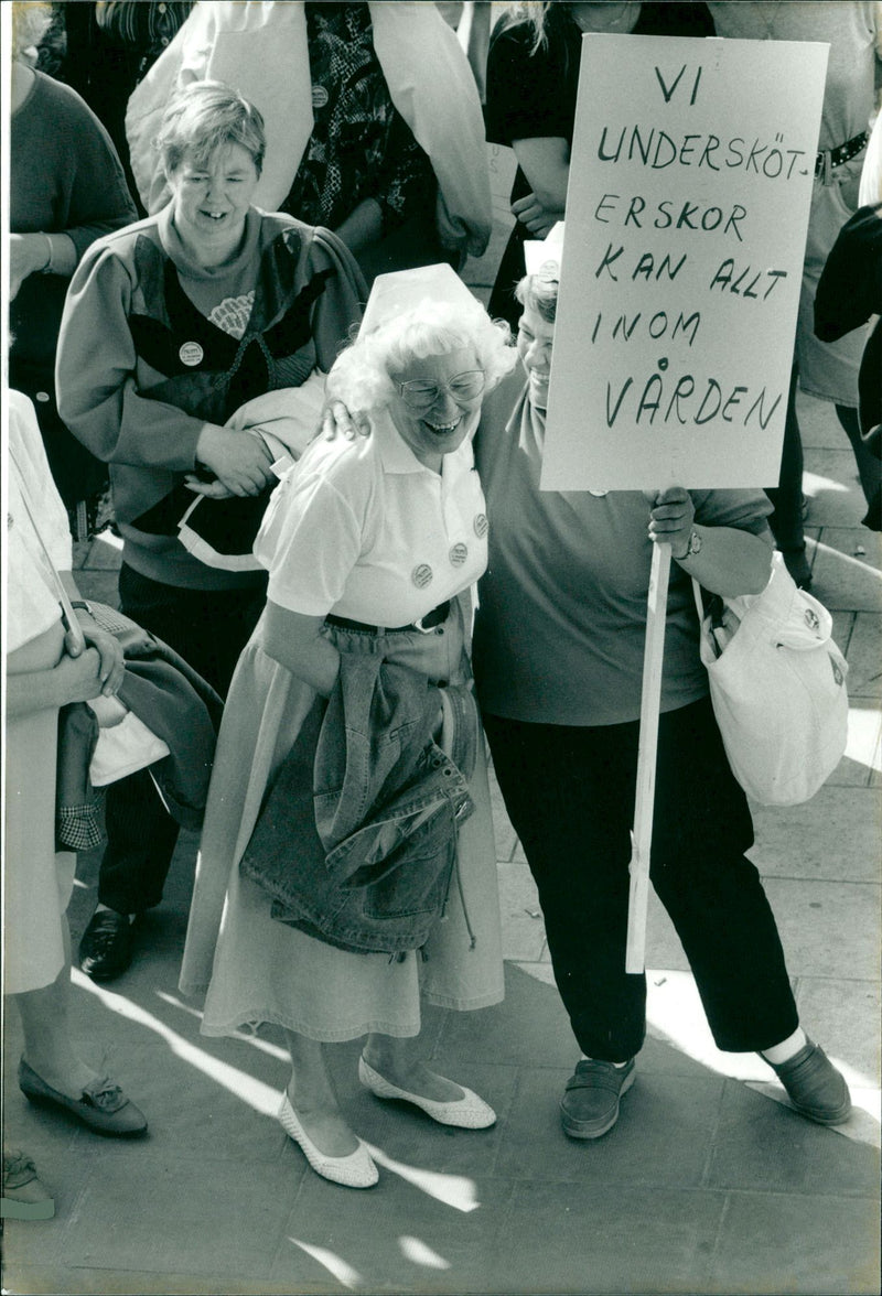 Demonstrations Healthcare. - Vintage Photograph