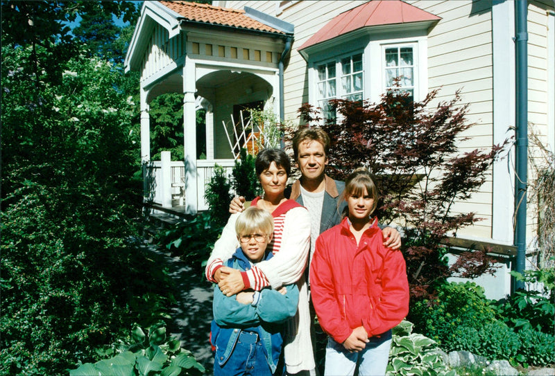 Björn Skifs, Suzanne Reuter, Zara Zetterqvist and Mikael Haack - Vintage Photograph