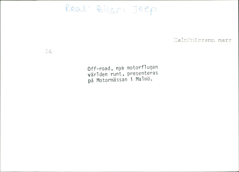 Jeep - Vintage Photograph