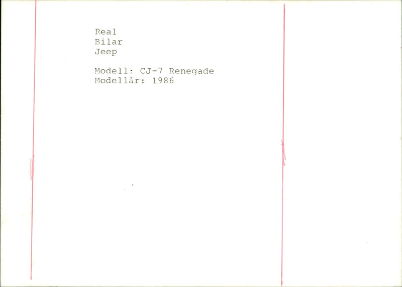 Jeep - Vintage Photograph