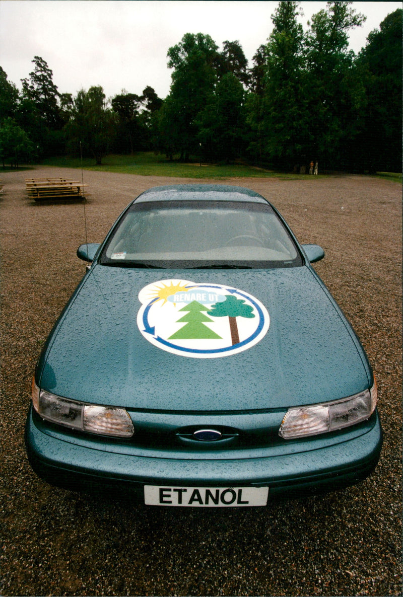 The cars. Ethanol-powered car - Vintage Photograph