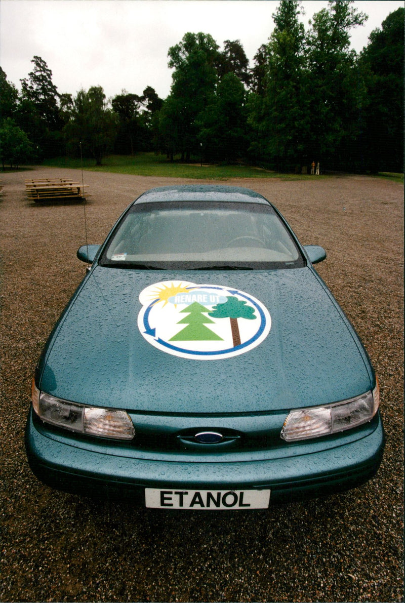 The cars. Ethanol-powered car - Vintage Photograph