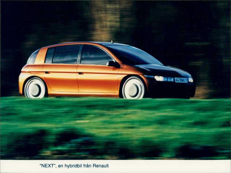 The cars. "Next", a hybrid from Renault - Vintage Photograph