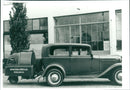 Gas-fuelled cars. Wood gas. - Vintage Photograph