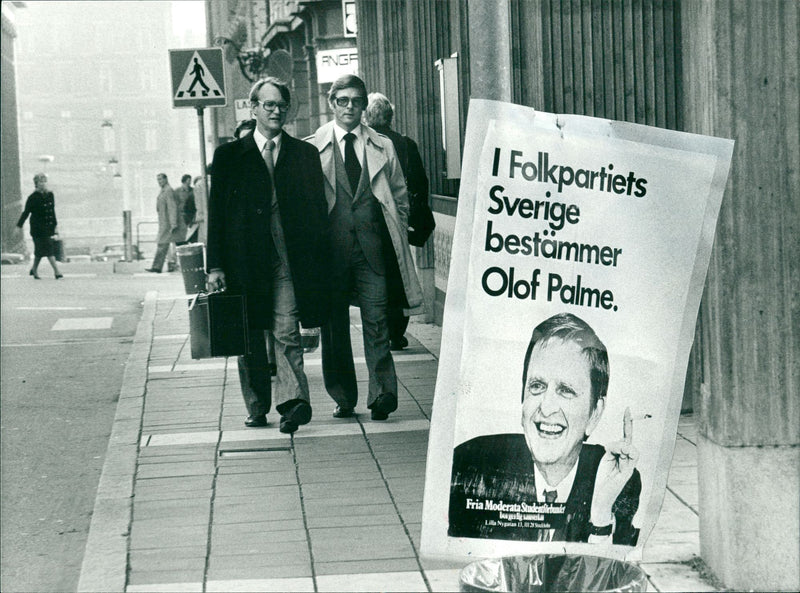 Swedish politician Ola Ullsten. - Vintage Photograph