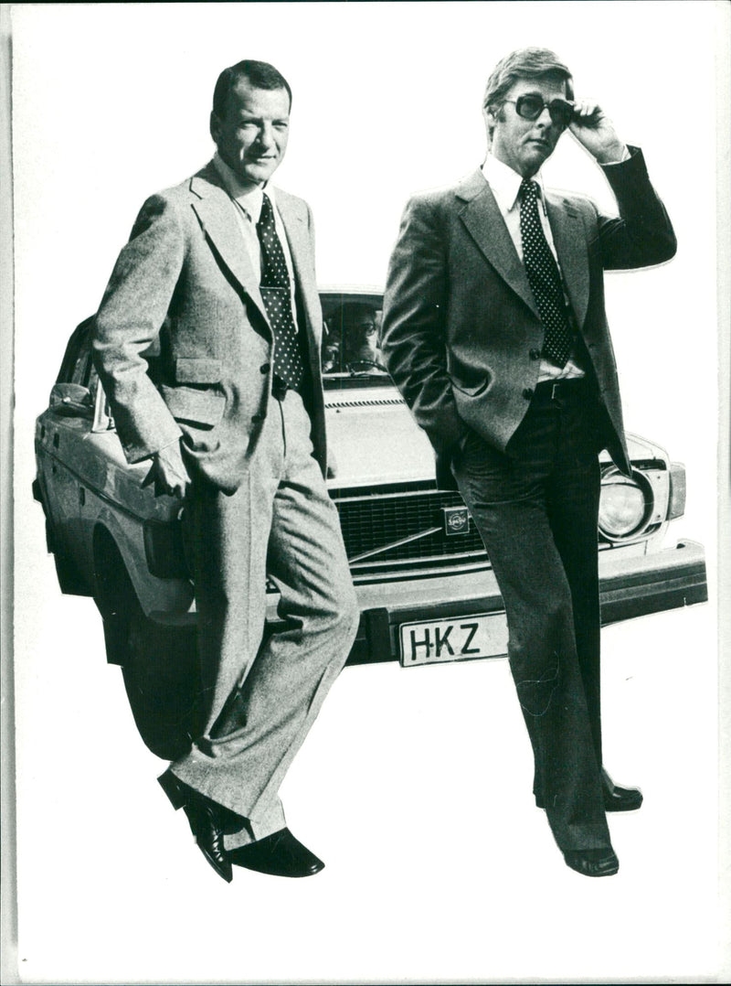 Swedish Politician Ola Ullsten together with Swedish businessman Pehr G. Gyllenhammar. - Vintage Photograph