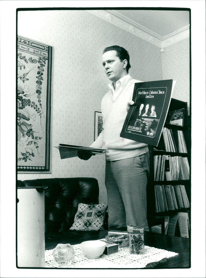 Swedish pianist Lars Roos - Vintage Photograph