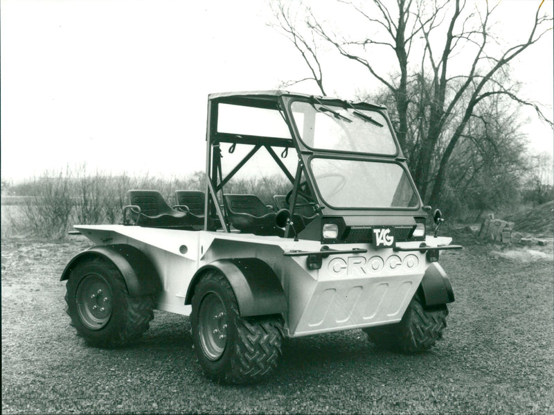 Amphibious cars. - Vintage Photograph