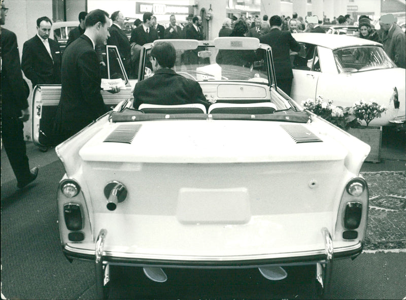 Amphibious cars. - Vintage Photograph