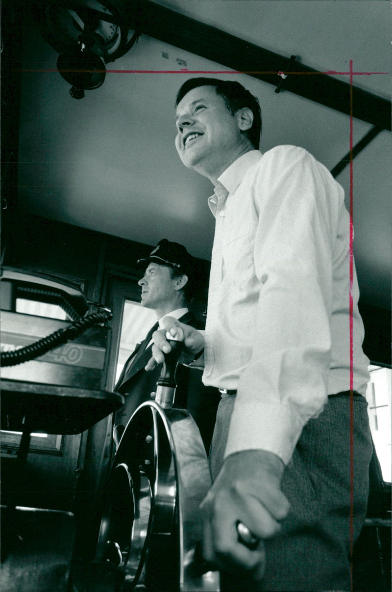 Lennart Rydberg and Claes Insulander. - Vintage Photograph