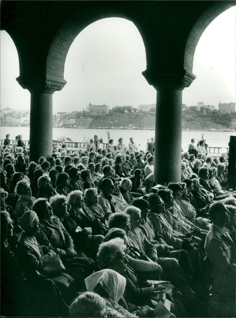 Concert in Stadshusträdgården. - Vintage Photograph