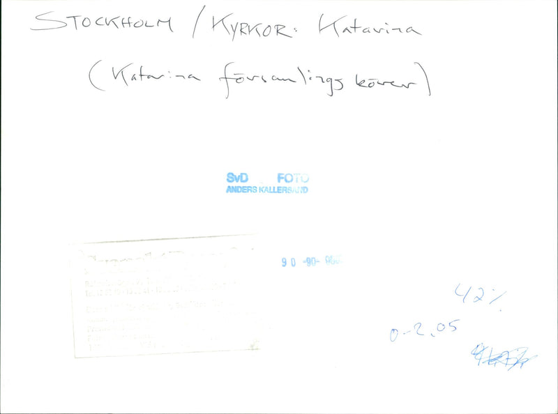 Concert at Katarina Church - Vintage Photograph