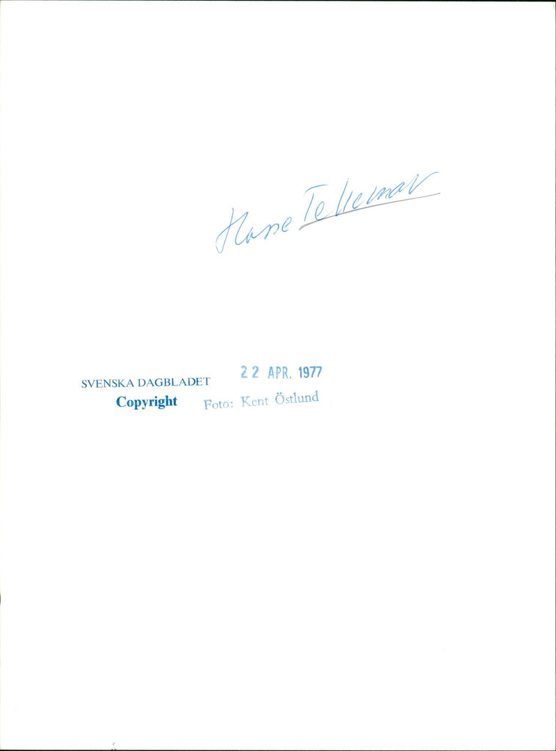 Hasse Tellemar, Musician in Stockholm. - Vintage Photograph