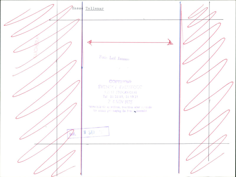 Hasse Tellemar, Musician in Stockholm. - Vintage Photograph