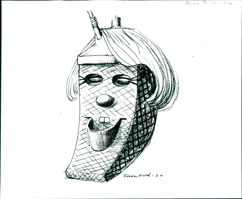 Hasse Tellemar, Musician in Stockholm. - Vintage Photograph