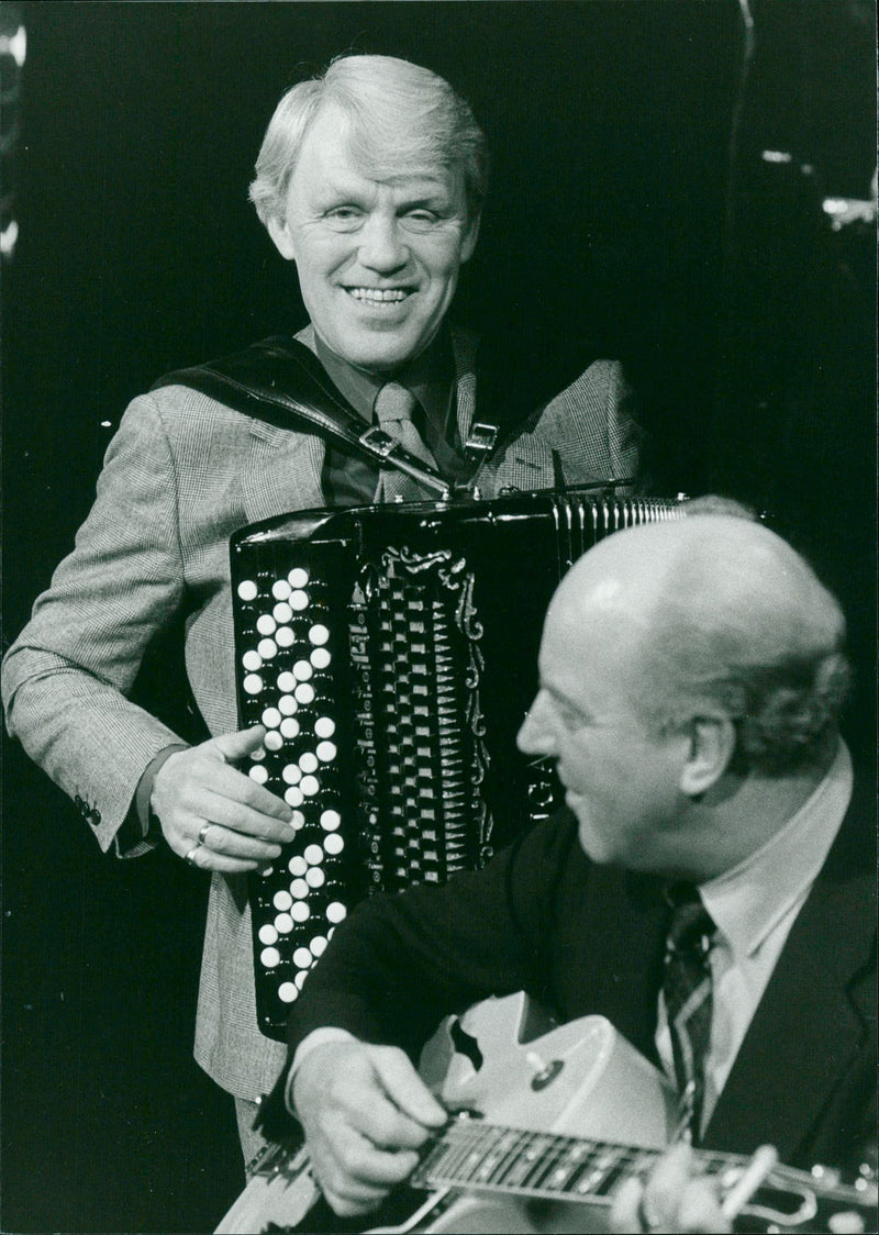 Hasse Tellemar, Musician in Stockholm. - Vintage Photograph