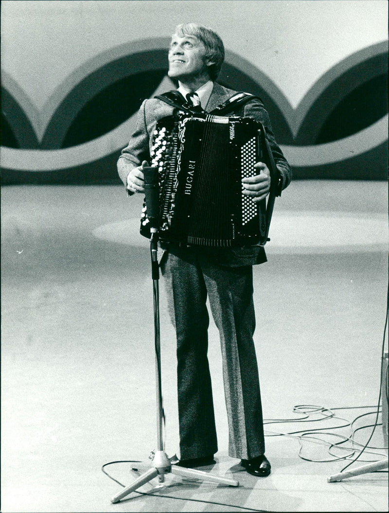 Hasse Tellemar, Musician in Stockholm. - Vintage Photograph