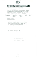 Bo Setterlind, Swedish writer and poet - Vintage Photograph