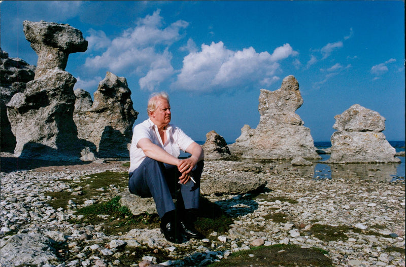 Bo Setterlind, Swedish writer and poet - Vintage Photograph
