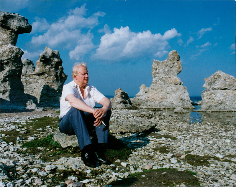 Bo Setterlind, Swedish writer and poet - Vintage Photograph