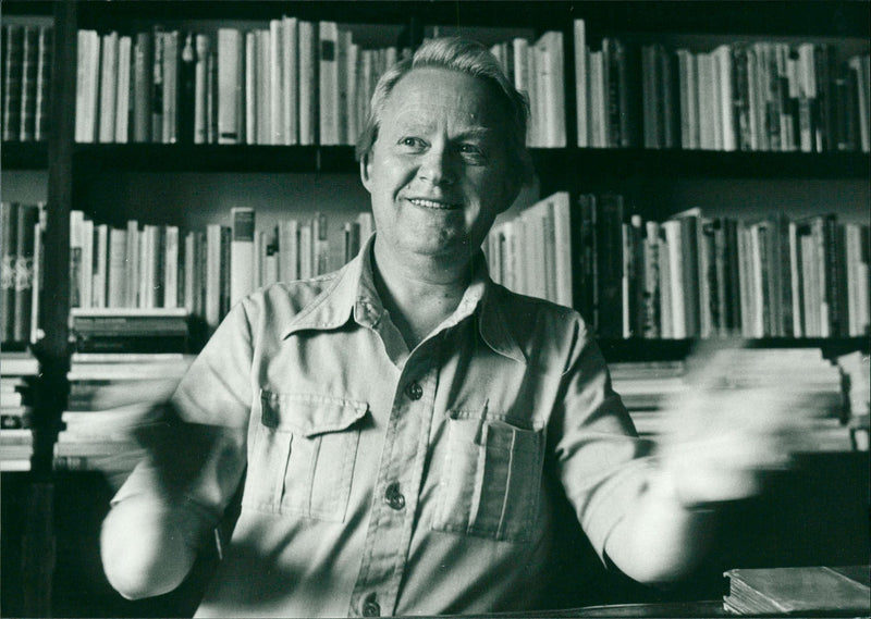 Bo Setterlind, Swedish writer and poet - Vintage Photograph