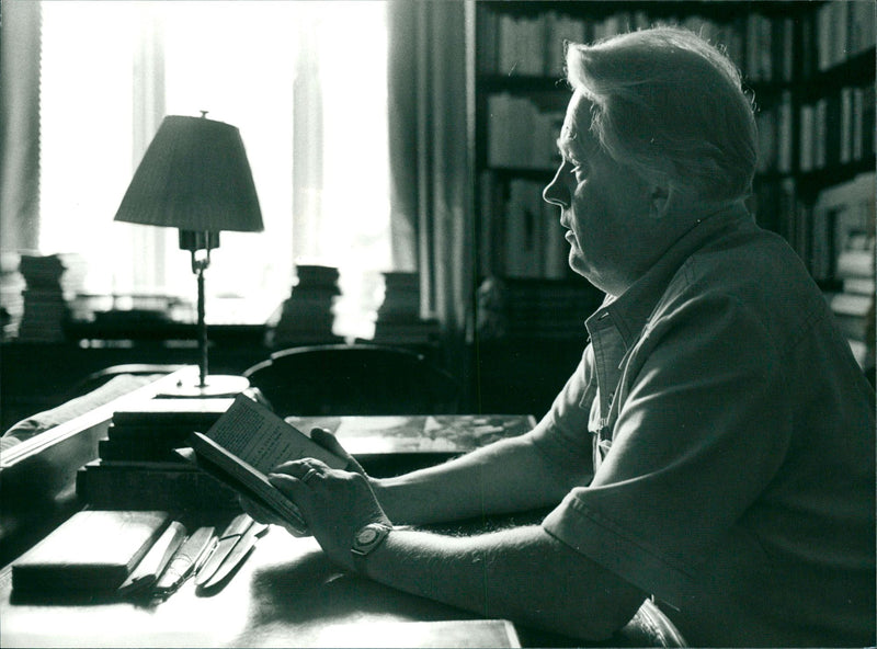 Bo Setterlind, Swedish writer and poet - Vintage Photograph