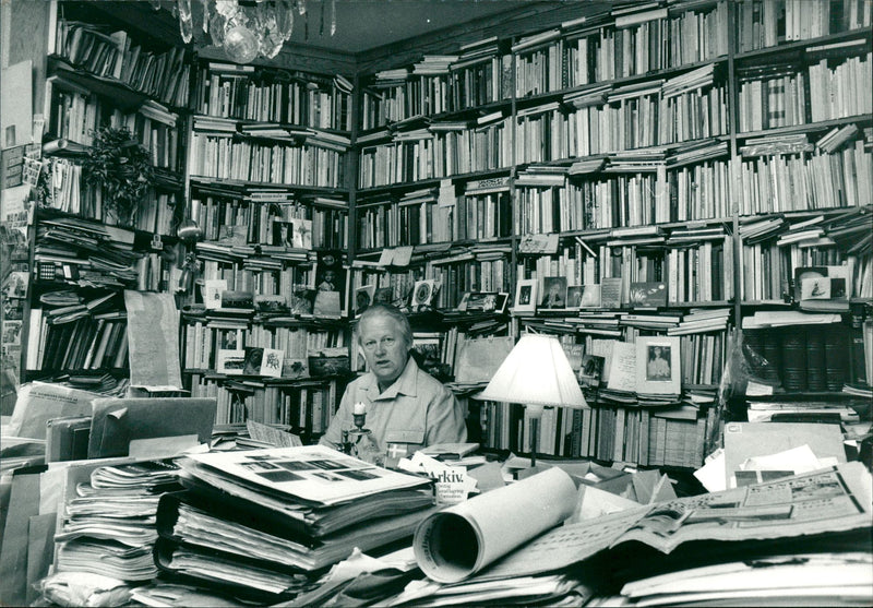 Bo Setterlind, Swedish writer and poet - Vintage Photograph