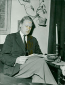 Bo Setterlind, Swedish writer and poet - Vintage Photograph