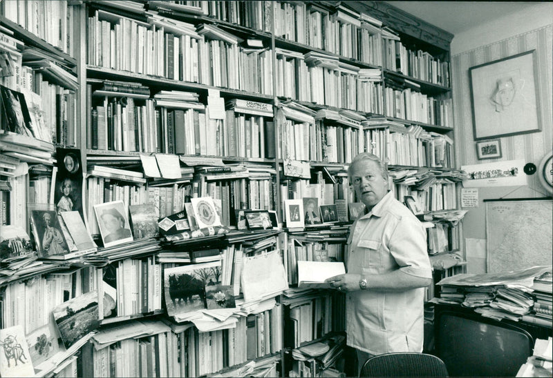 Bo Setterlind, Swedish writer and poet - Vintage Photograph