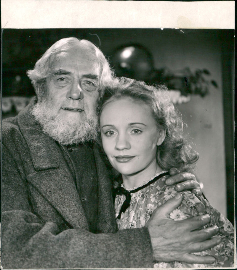 Swedish actress Gunn Wållgren with Victor Sjöström - Vintage Photograph