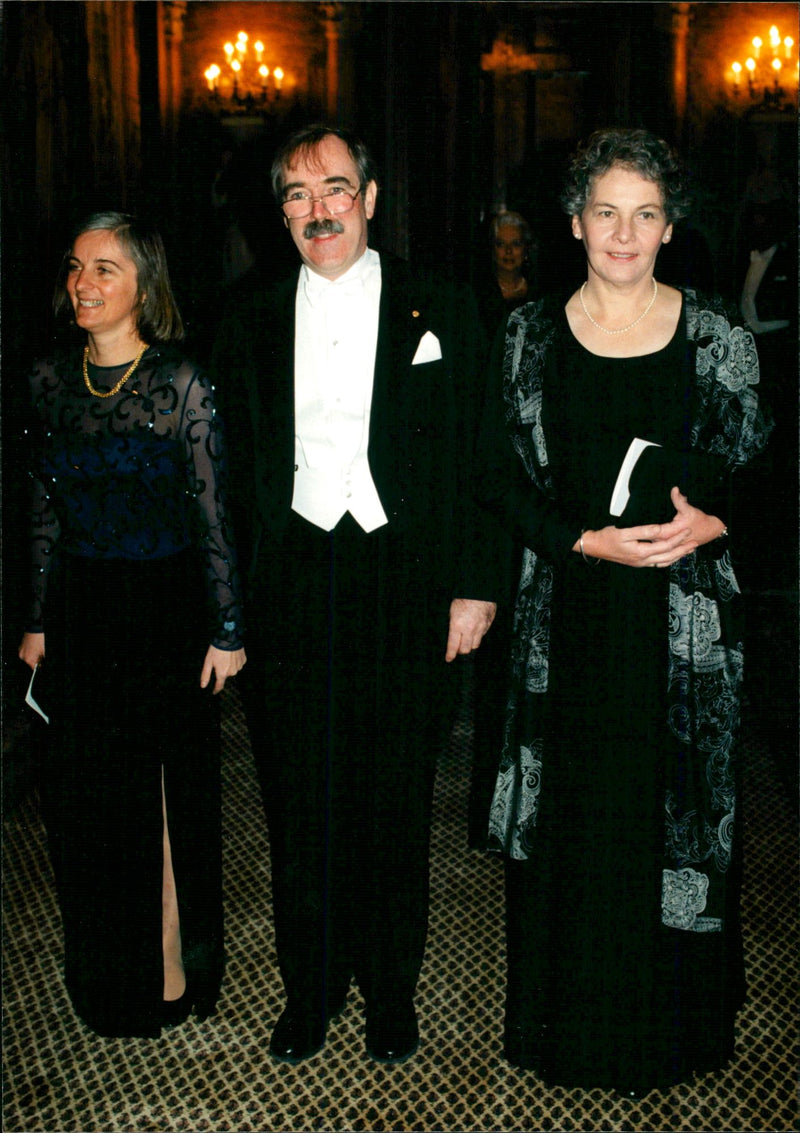 Eric Wieschaus with wife Gertrud M Schupback-Wieschaus and prize winne inr medicin Christiane Nusslein-Volhard - Vintage Photograph