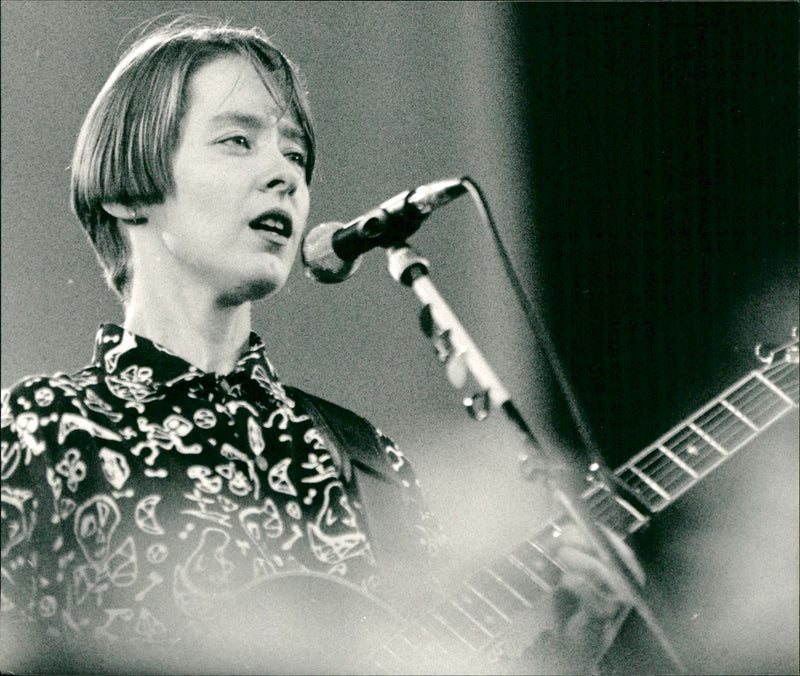 Suzanne Vega at  Grona Lund Concert, Stockholm - Vintage Photograph