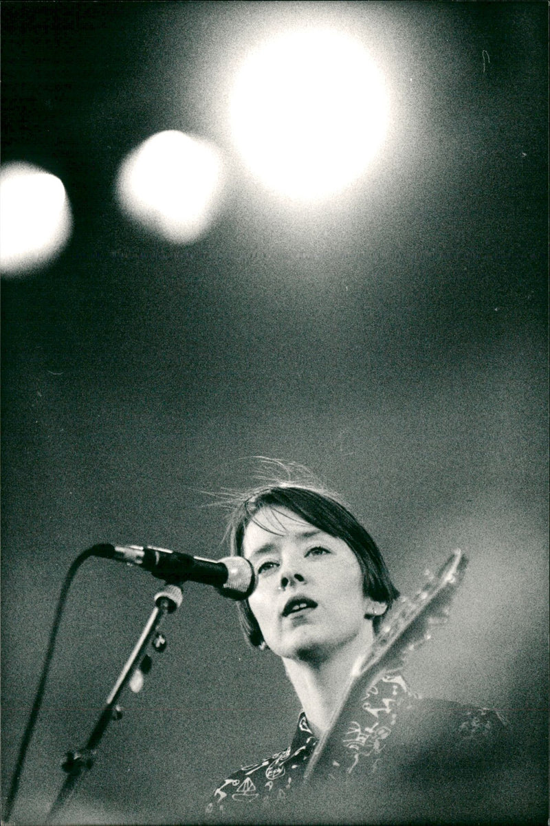 Suzanne Vega at  Grona Lund Concert, Stockholm - Vintage Photograph