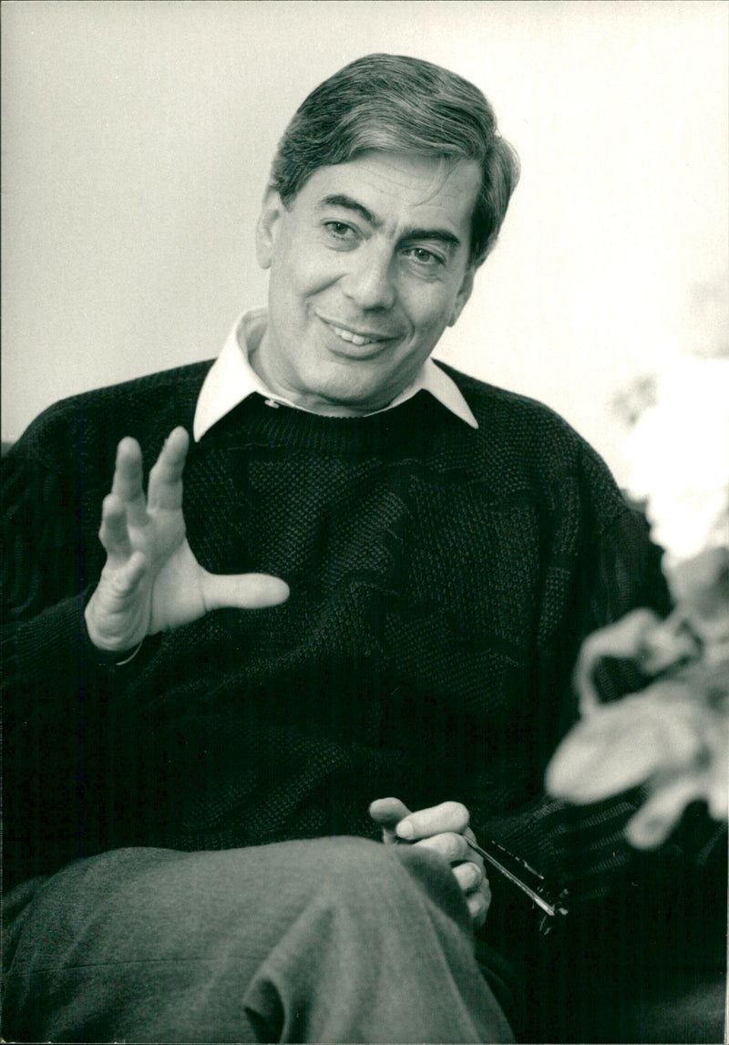 Mario Vargas Llosa - Vintage Photograph